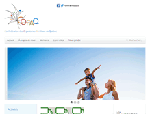 Tablet Screenshot of cofaq.qc.ca